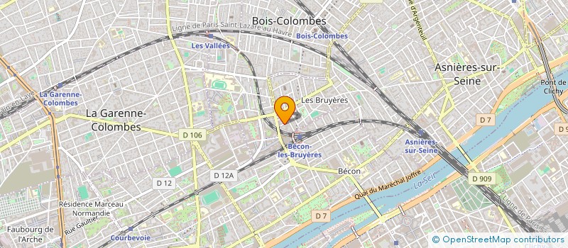 localisation de l'entreprise AXE FINANCES  ASNIERES-SUR-SEINE