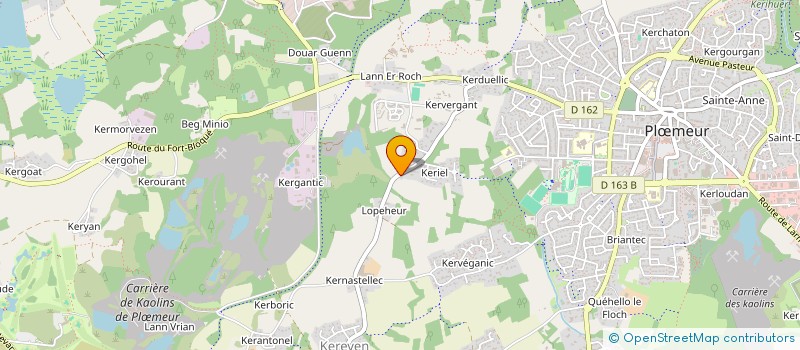 localisation de l'entreprise AXE FLUIDE  PLOEMEUR