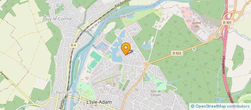 localisation de l'entreprise AXE FORMATION  L'ISLE-ADAM