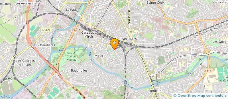 localisation de l'entreprise AXE FORMATION  LE MANS