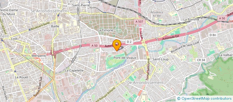 localisation de l'entreprise AXE FORMATION ET DEVELOPPEMENT à MARSEILLE