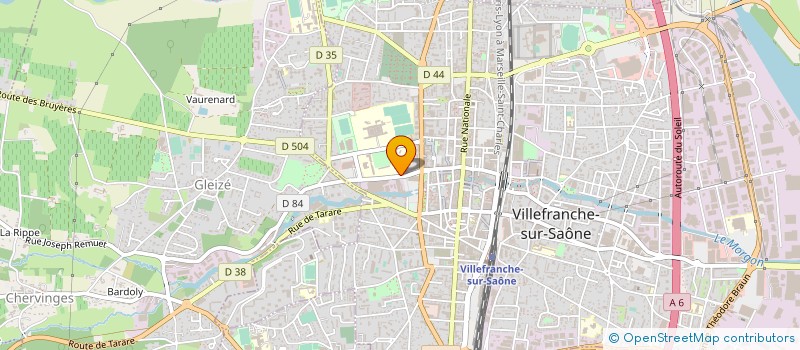 localisation de l'entreprise AXE FREIGHT à VILLEFRANCHE-SUR-SAONE