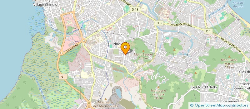 localisation de l'entreprise AXE GESTION  CAYENNE