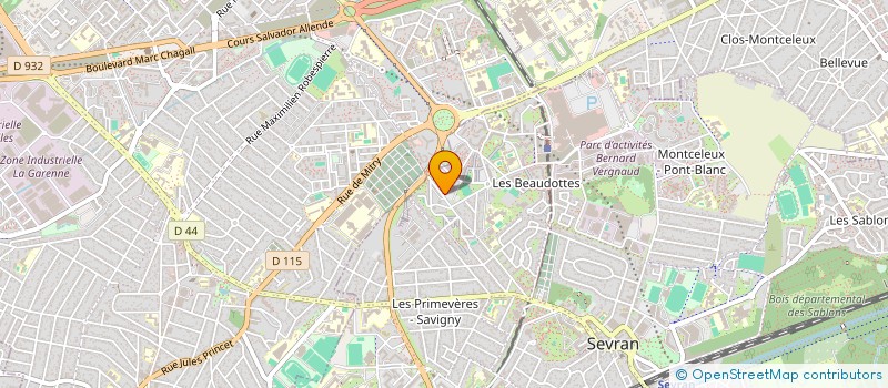 localisation de l'entreprise AXE-GKHA à SEVRAN