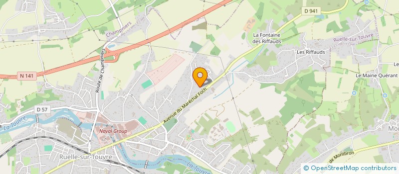 localisation de l'entreprise AXE HUMANITAIRE DES VOLONTES EUROPEENNES ET CAMEROUNAISES  RUELLE-SUR-TOUVRE