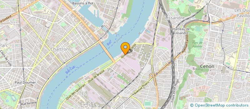 localisation de l'entreprise AXE INDUSTRIE à BORDEAUX