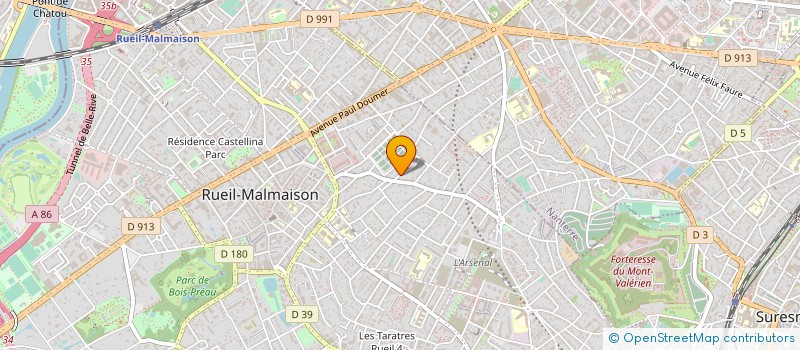 localisation de l'entreprise AXE K DEVELOPPEMENT à RUEIL-MALMAISON