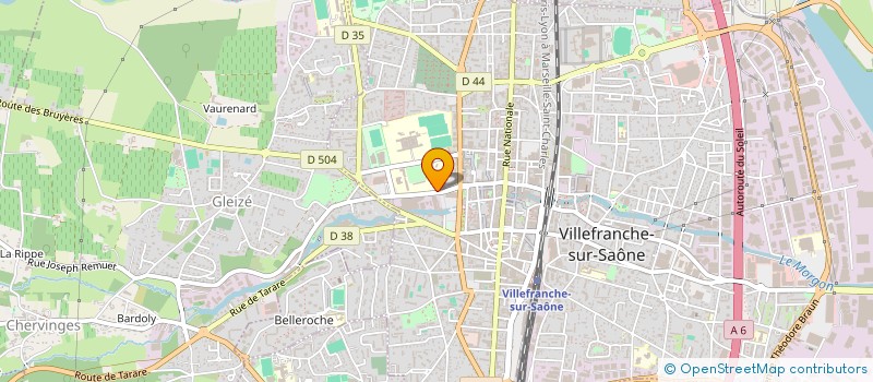 localisation de l'entreprise AXE LOGISTICS à VILLEFRANCHE-SUR-SAONE