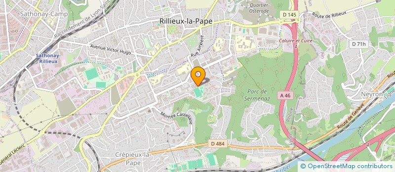 localisation de l'entreprise AXE MANUTENTION  RILLIEUX-LA-PAPE