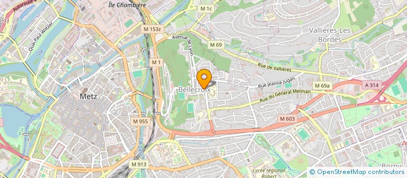 localisation de l'entreprise AXE MEDIA à METZ