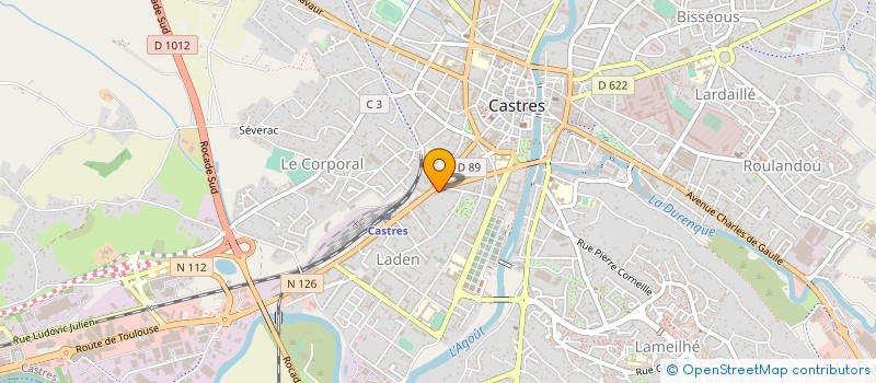 localisation de l'entreprise AXE MEDICAL CASTRES -A.M.C. à CASTRES