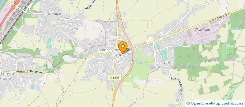 localisation de l'entreprise AXE METAL COMMUNICATION  SAINT-SYMPHORIEN-D'OZON
