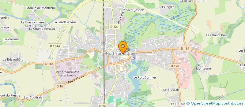 localisation de l'entreprise AXE MINCEUR  NORT-SUR-ERDRE