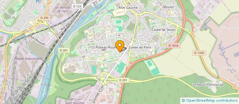 localisation de l'entreprise AXE NORD SUD  CREIL