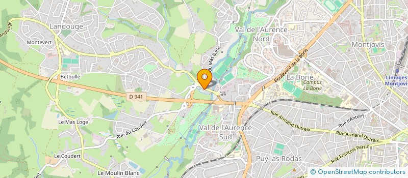 localisation de l'entreprise AXE PATRIMONIAL à LIMOGES