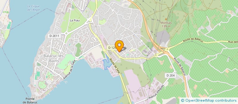 localisation de l'entreprise AXE PEINTURE  BALARUC-LES-BAINS