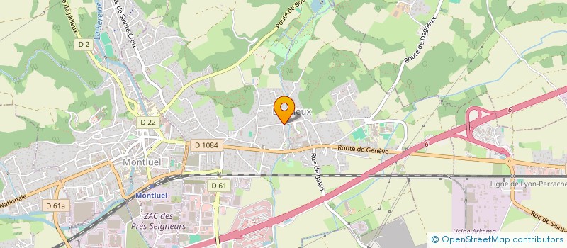 localisation de l'entreprise AXE POLYMERES ET COMPOSITES  DAGNEUX