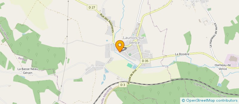 localisation de l'entreprise AXE PROFORM à LAUNOIS-SUR-VENCE