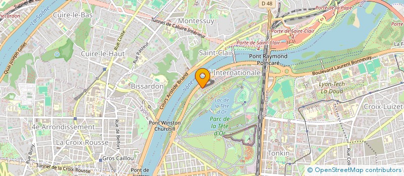 localisation de l'entreprise AXE R H  LYON