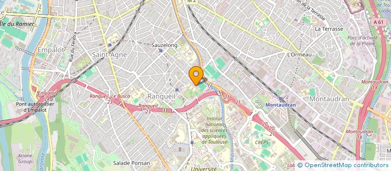 localisation de l'entreprise AXE RANGUEIL TOULOUSE OCCITANE  TOULOUSE