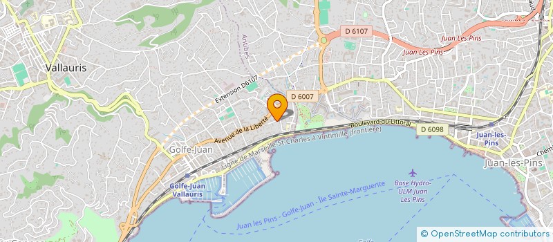 localisation de l'entreprise AXE RESEAUX ET REVETEMENTS à VALLAURIS