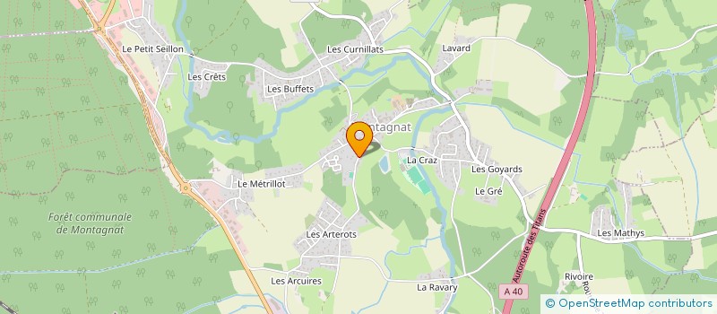 localisation de l'entreprise AXE ROBOTIQUE ET AUTOMATISME à MONTAGNAT