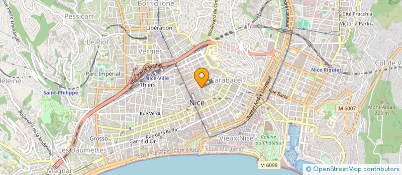 localisation de l'entreprise AXE S à NICE