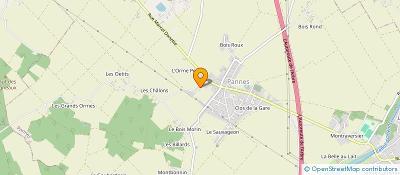 localisation de l'entreprise AXE-S-ONE à PANNES