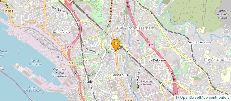 localisation de l'entreprise AXE SECURITE à MARSEILLE