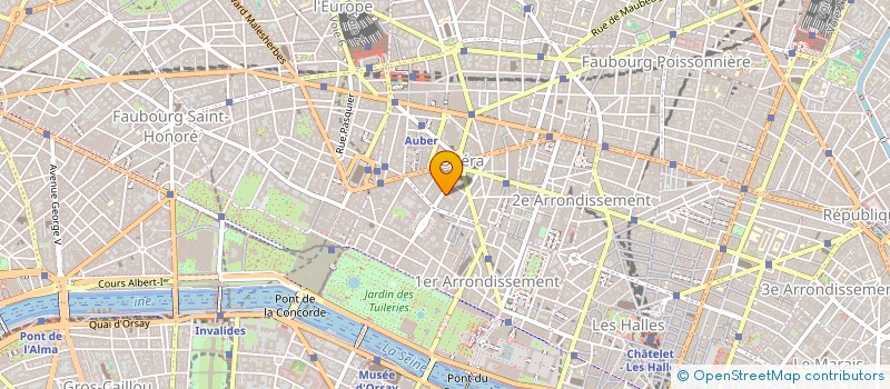 localisation de l'entreprise AXE SERVICES à PARIS
