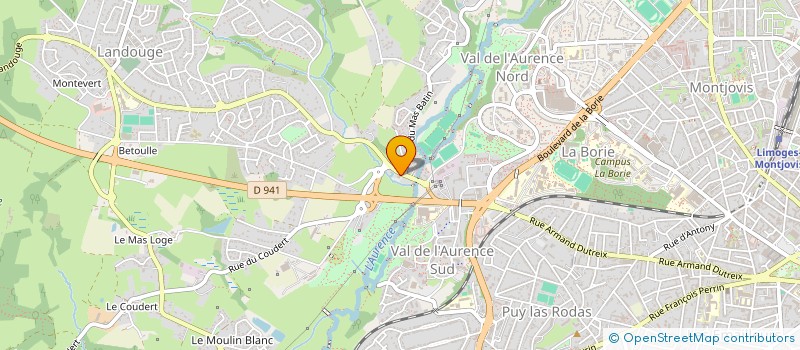 localisation de l'entreprise AXE SERVICES A LA PERSONNE à LIMOGES