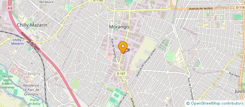localisation de l'entreprise AXE SOFT à MORANGIS