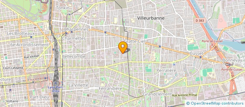 localisation de l'entreprise AXE SOIR  VILLEURBANNE