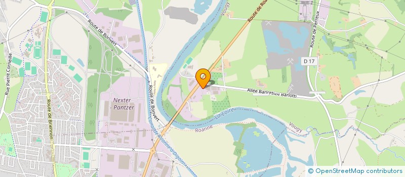 localisation de l'entreprise AXE SOLS à ROANNE