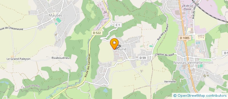 localisation de l'entreprise AXE STRATEGY SCI  MEYRIE