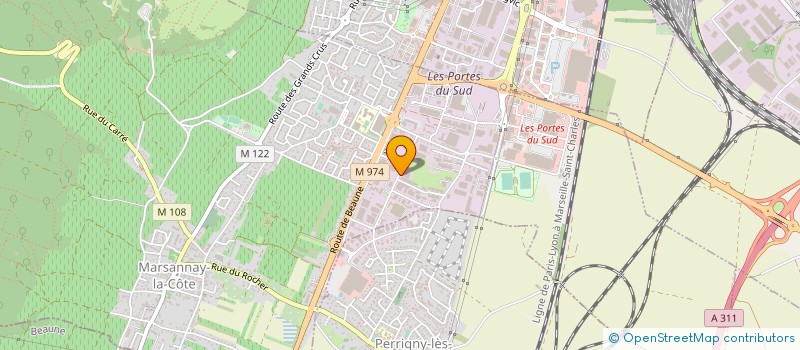 localisation de l'entreprise AXE SUD AUTO à MARSANNAY-LA-COTE