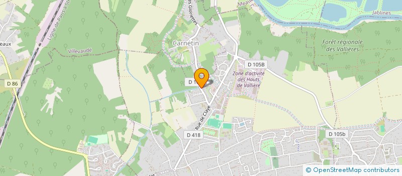 localisation de l'entreprise AXE TECK à THORIGNY-SUR-MARNE