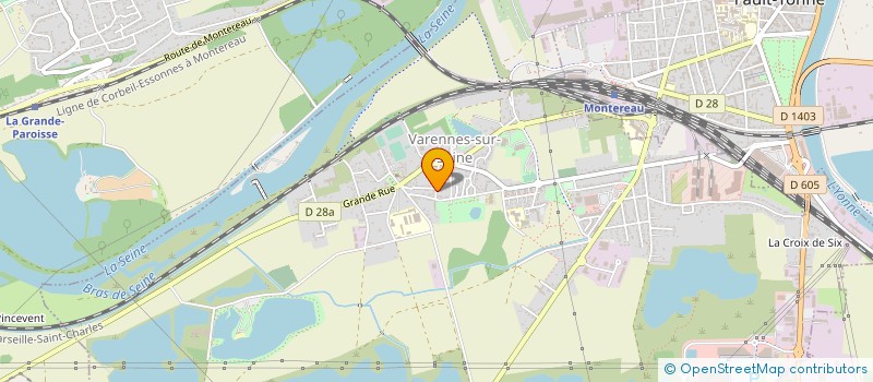 localisation de l'entreprise AXE TRANSPORT à VARENNES-SUR-SEINE
