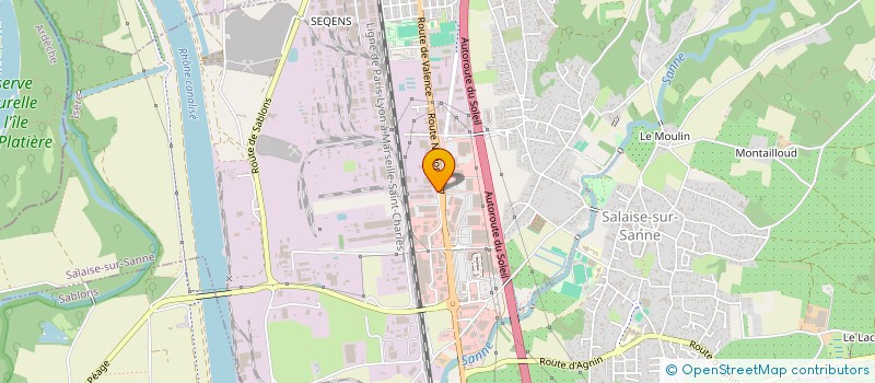 localisation de l'entreprise AXE UP  SALAISE-SUR-SANNE