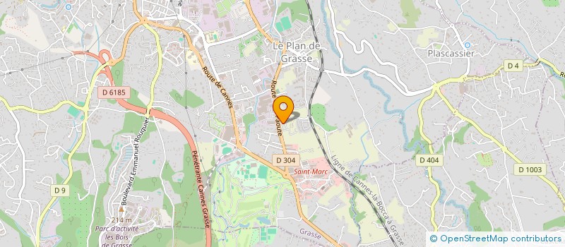 localisation de l'entreprise AXE VERT COTE D AZUR à GRASSE