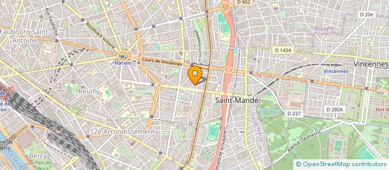 localisation de l'entreprise AXE VISION  PARIS