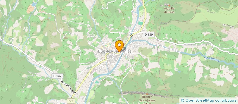 localisation de l'entreprise AXE1 à BUIS-LES-BARONNIES