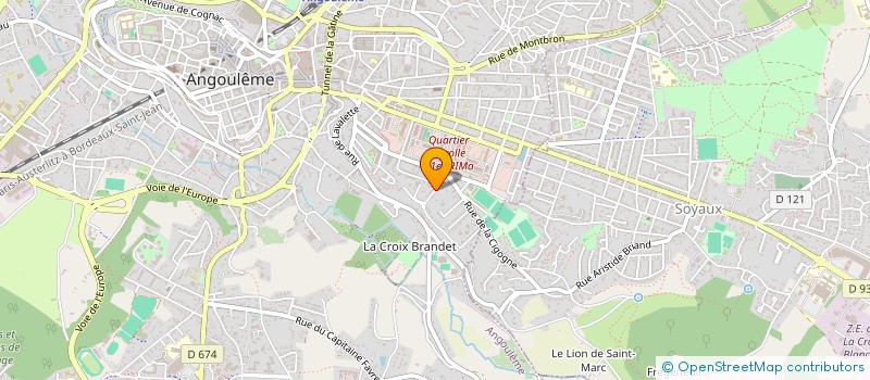 localisation de l'entreprise AXEBAT RENOVATION à ANGOULEME