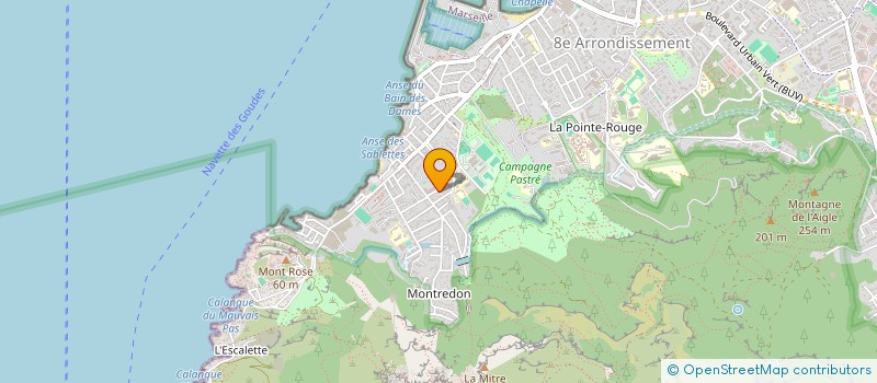 localisation de l'entreprise AXEBG2 à MARSEILLE