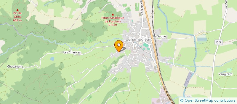 localisation de l'entreprise AXECO  CHAMPDIEU