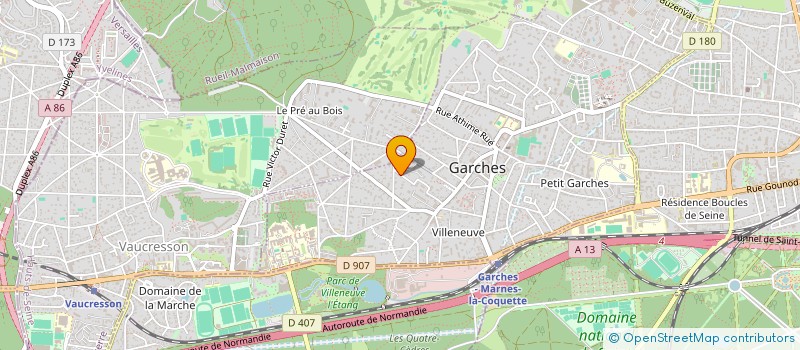 localisation de l'entreprise AXECOM à GARCHES