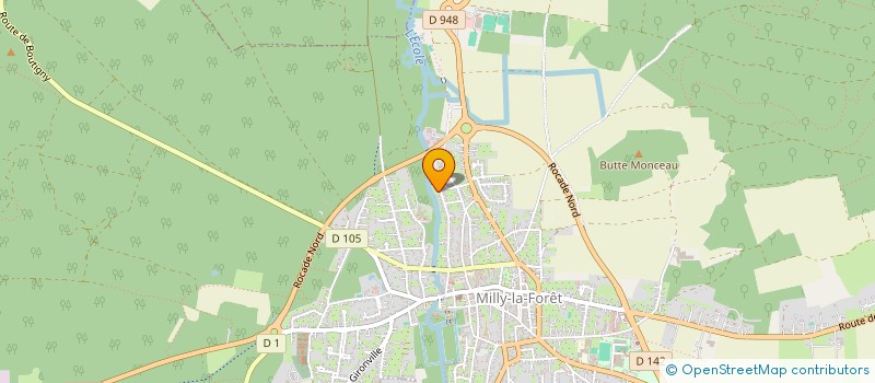 localisation de l'entreprise AXECOPAT à MILLY-LA-FORET
