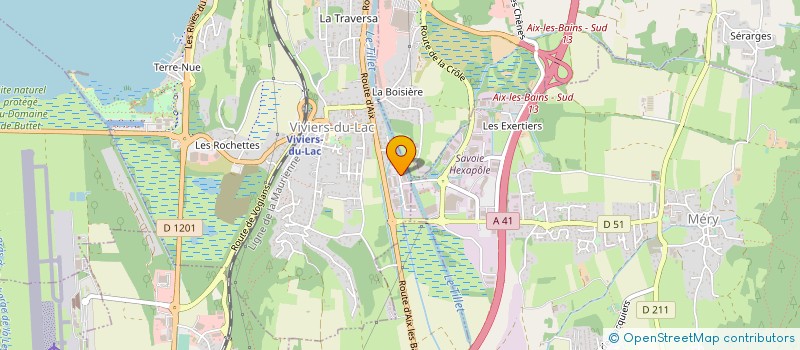 localisation de l'entreprise AXED PORTES AUTOMATIQUES à VIVIERS-DU-LAC