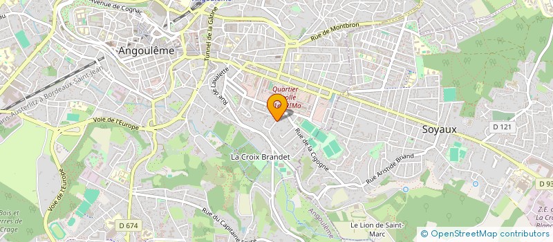 localisation de l'entreprise AXEIMO à ANGOULEME