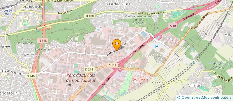localisation de l'entreprise AXEL à VILLEBON-SUR-YVETTE